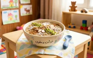 طرز تهیه فرنی قاووت برای کودک